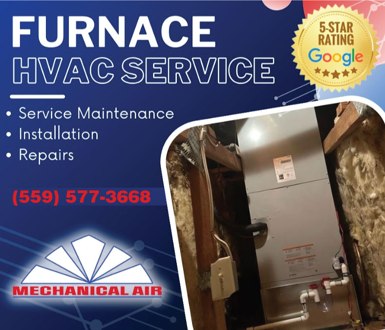 complex commercial-grade Furnace Repair in fresno ca  on a rooftop in the Central California business district.