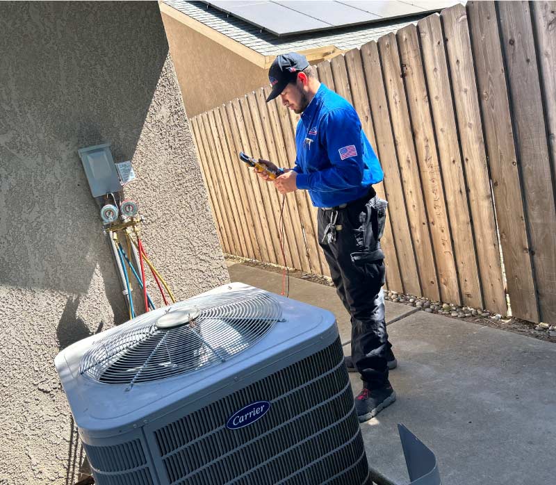 efficient carrier ac unit installation in fresno, ca
